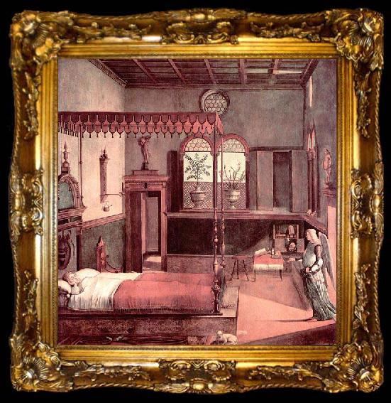 framed  Vittore Carpaccio The Dream of St. Ursula, ta009-2
